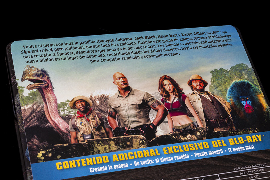 Fotografías del Steelbook de Jumanji: Siguiente Nivel en Blu-ray 8