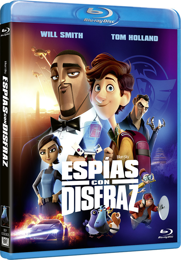 Diseño de la carátula de Espías con Disfraz en Blu-ray 1