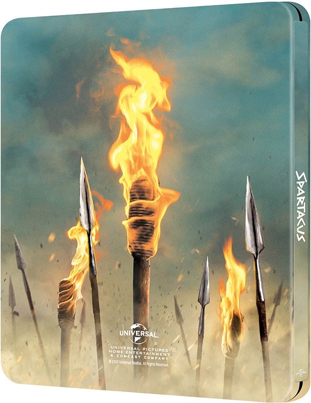 Diseño de la carátula de Espartaco - Edición Metálica en Ultra HD Blu-ray 2