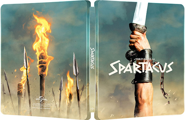 Diseño de la carátula de Espartaco - Edición Metálica en Ultra HD Blu-ray 3