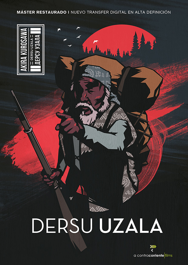 Diseño de la carátula de Dersu Uzala - El Cazador en Blu-ray 1