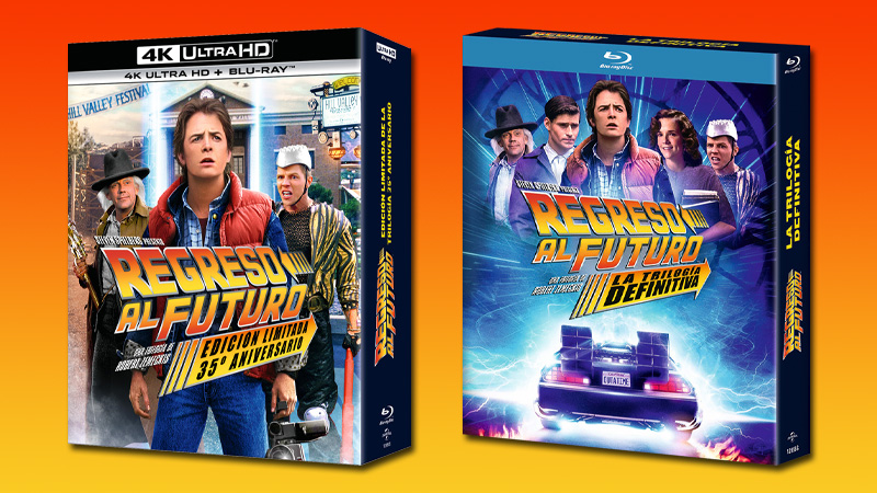 Diseño de las nuevas ediciones de la Trilogía Regreso al Futuro en UHD 4K y Blu-ray