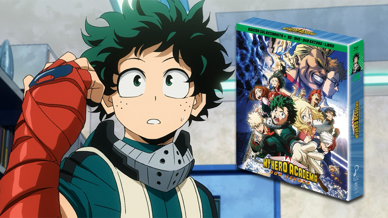 Detalles completos de la edición coleccionista de My Hero Academia. Dos Héroes en Blu-ray