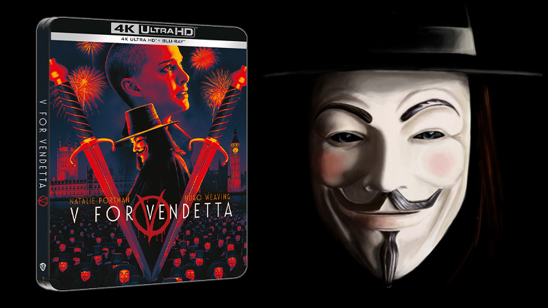 Diseño y nuevos detalles del Steelbook de V de Vendetta en UHD 4K