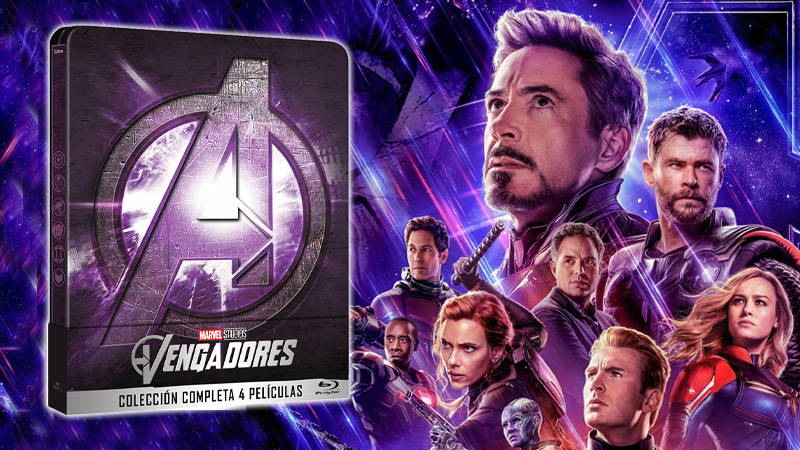 Steelbook con las cuatro películas de Vengadores en Blu-ray