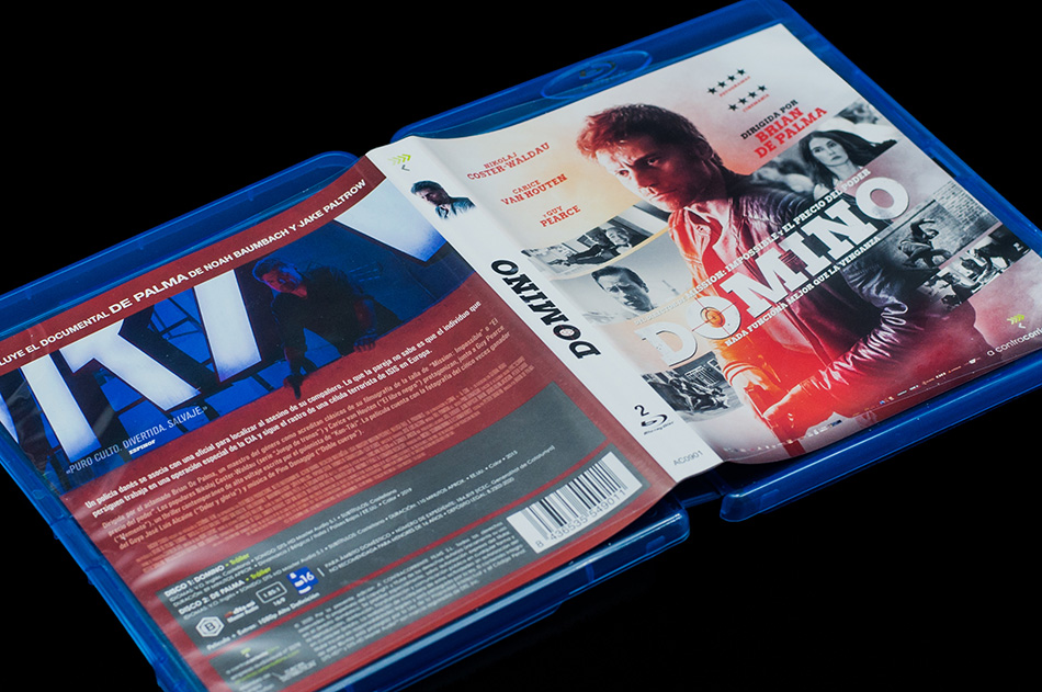 Fotografías del Blu-ray con funda y carátula reversible de Domino 6