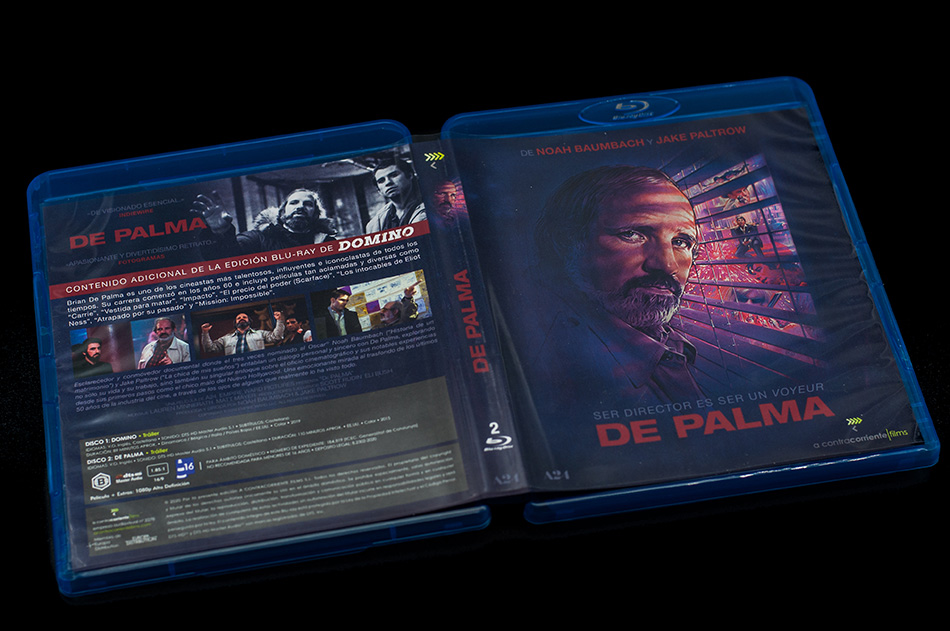 Fotografías del Blu-ray con funda y carátula reversible de Domino 9