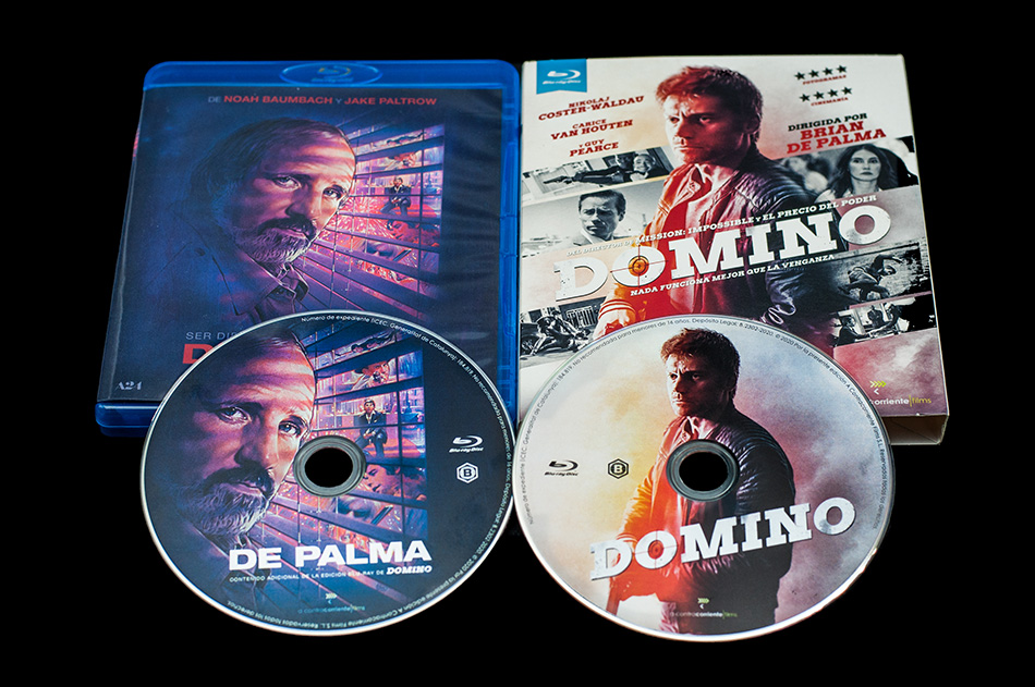 Fotografías del Blu-ray con funda y carátula reversible de Domino 13