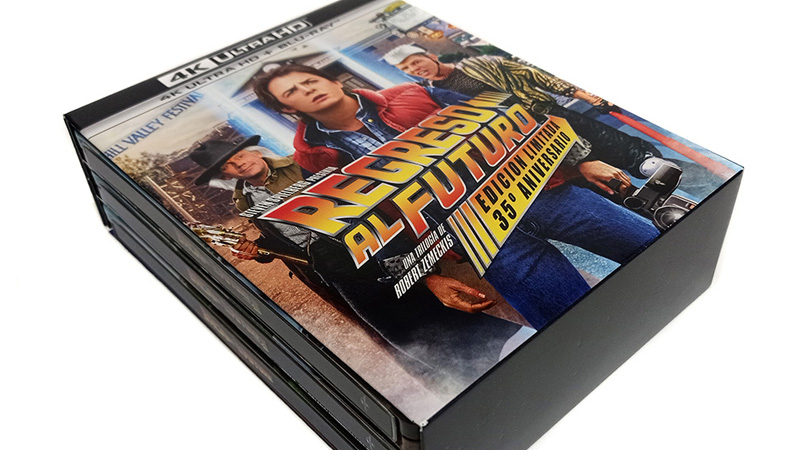 Fotografías de la Trilogía Regreso al Futuro en Steelbook en UHD 4K