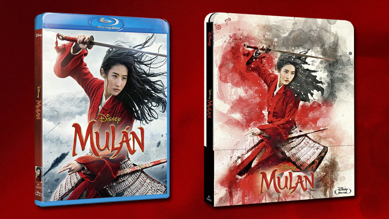Blu-ray sencillo y Steelbook para la película de imagen real de Mulán