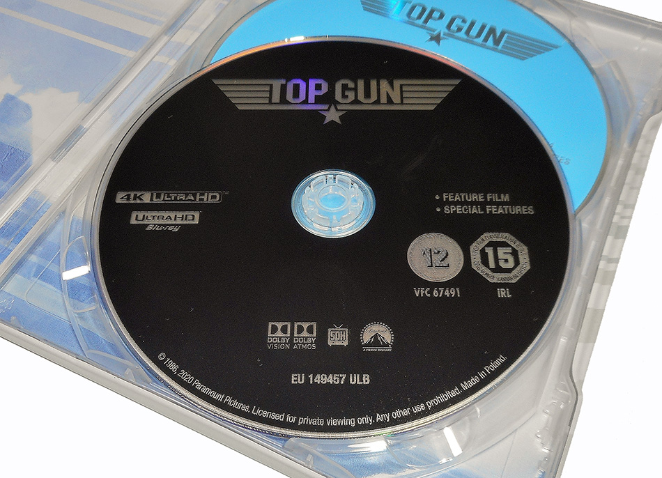 Fotografías del Steelbook de Top Gun en UHD 4K 10