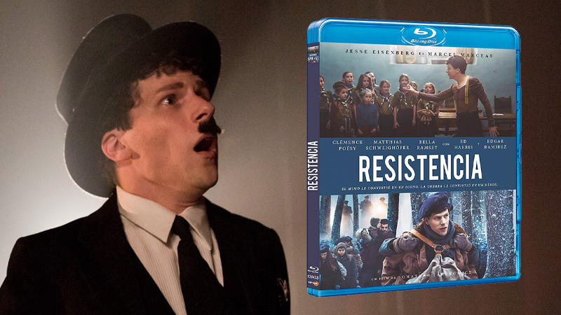 Resistencia en Blu-ray, protagonizada por Jesse Eisenberg