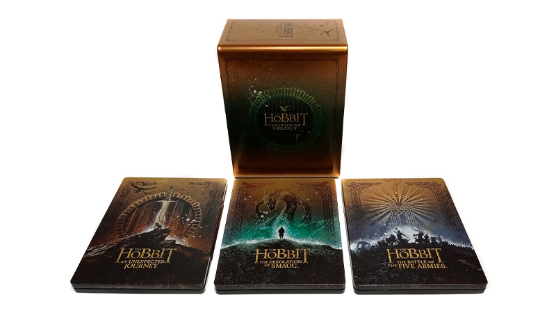 Fotografías de la Trilogía de El Hobbit en Steelbook en UHD 4K