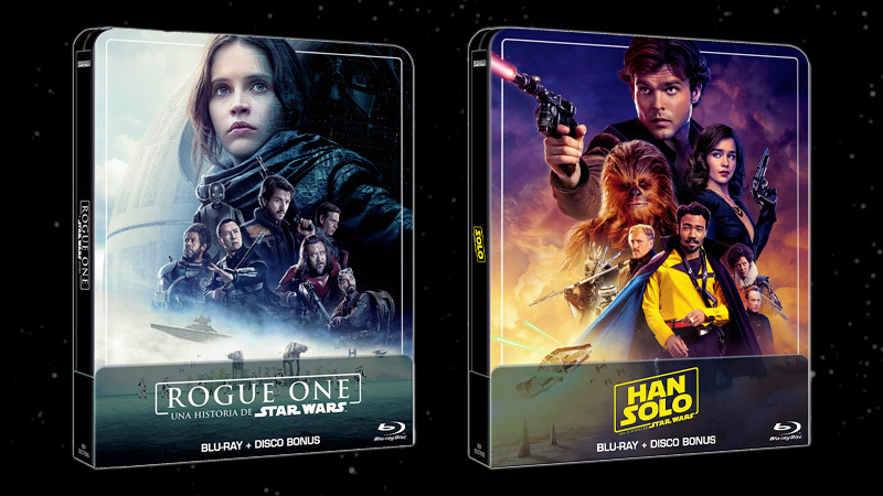 Nuevos Steelbook de Rogue One y Han Solo en Blu-ray