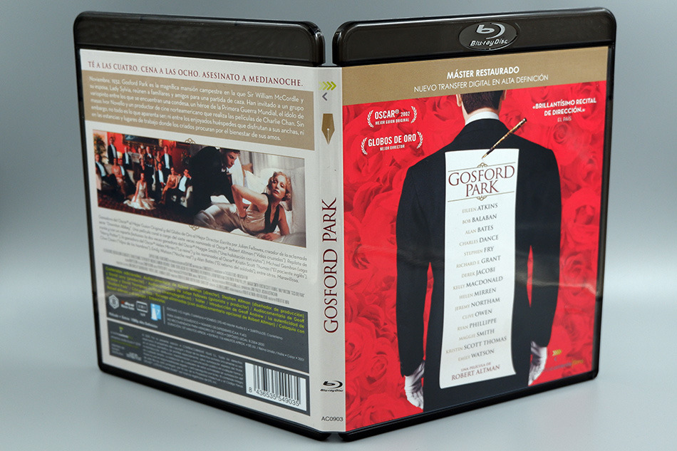 Fotografías de la edición con funda de Gosford Park en Blu-ray 9