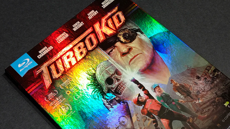 Fotografías de la edición con funda y caja verde de Turbo Kid en Blu-ray