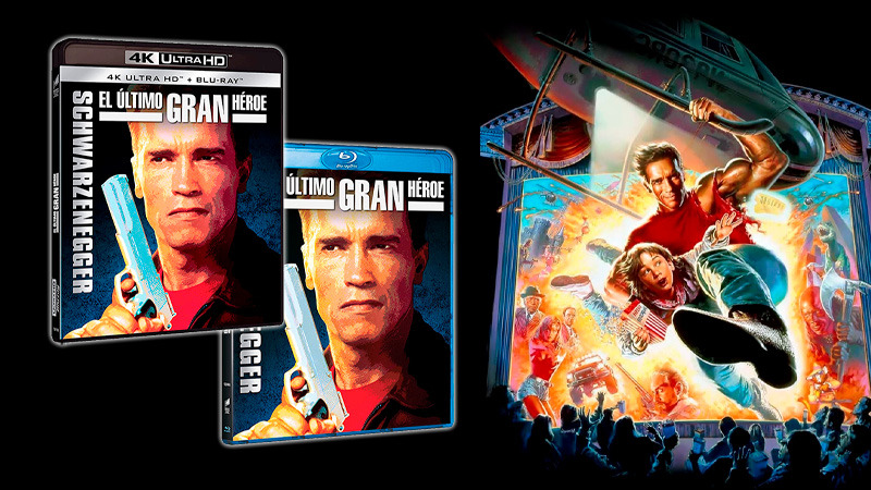 Edición en caja de plástico de El Último Gran Héroe en UHD 4K y reedición del Blu-ray