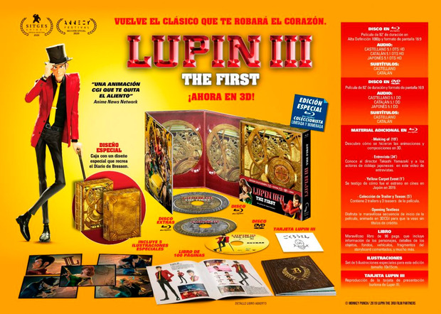Dos ediciones para Lupin III: The First en Blu-ray