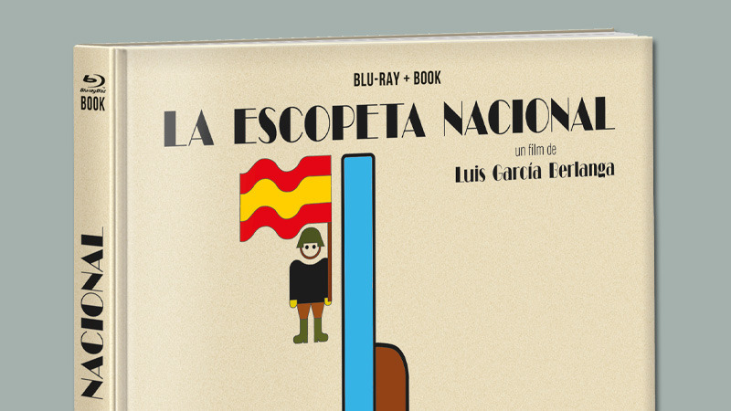 Diseño de la edición libro de La Escopeta Nacional en Blu-ray