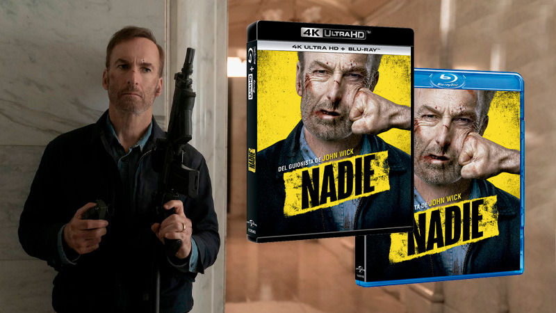 Carátulas y contenidos de las ediciones de Nadie en Blu-ray y UHD 4K