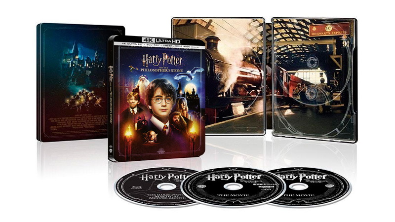Harry Potter y la Piedra Filosofal en Blu-ray y Steelbook UHD 4K con Magical Movie Mode