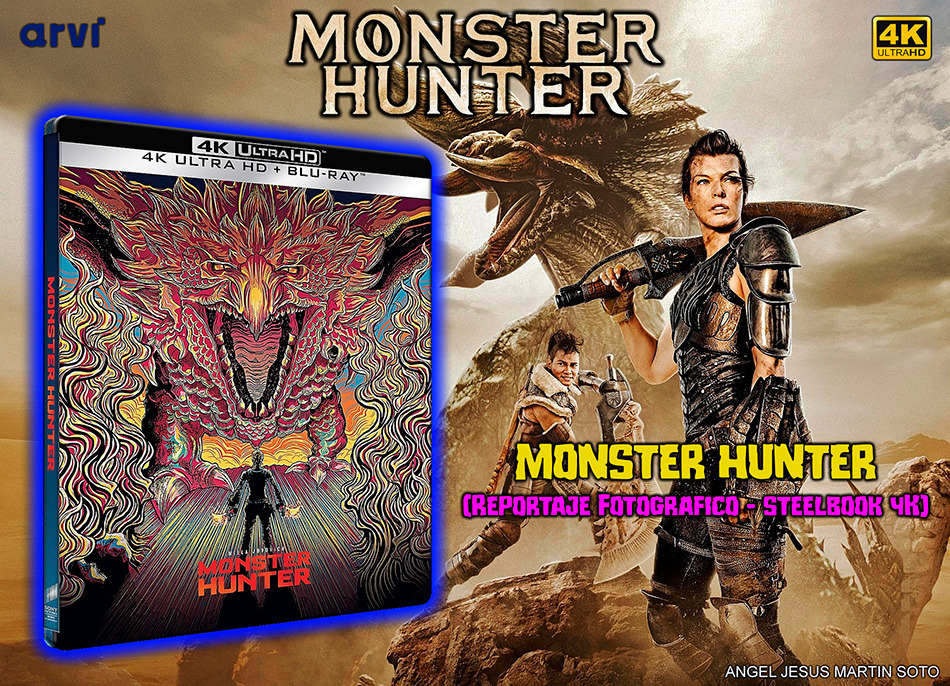 Fotografías del Steelbook de Monster Hunter en UHD 4K y Blu-ray 1