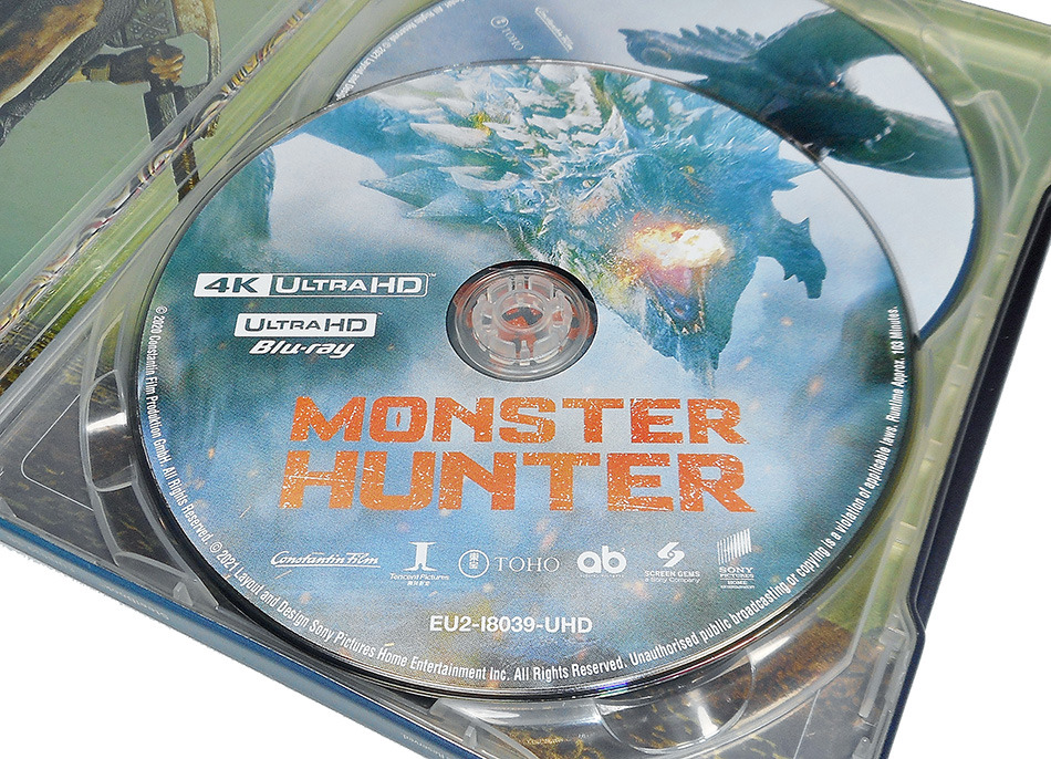 Fotografías del Steelbook de Monster Hunter en UHD 4K y Blu-ray 12