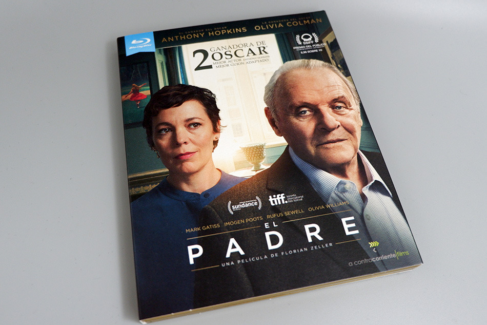 Fotografías de la edición con funda y postales de El Padre en Blu-ray 1