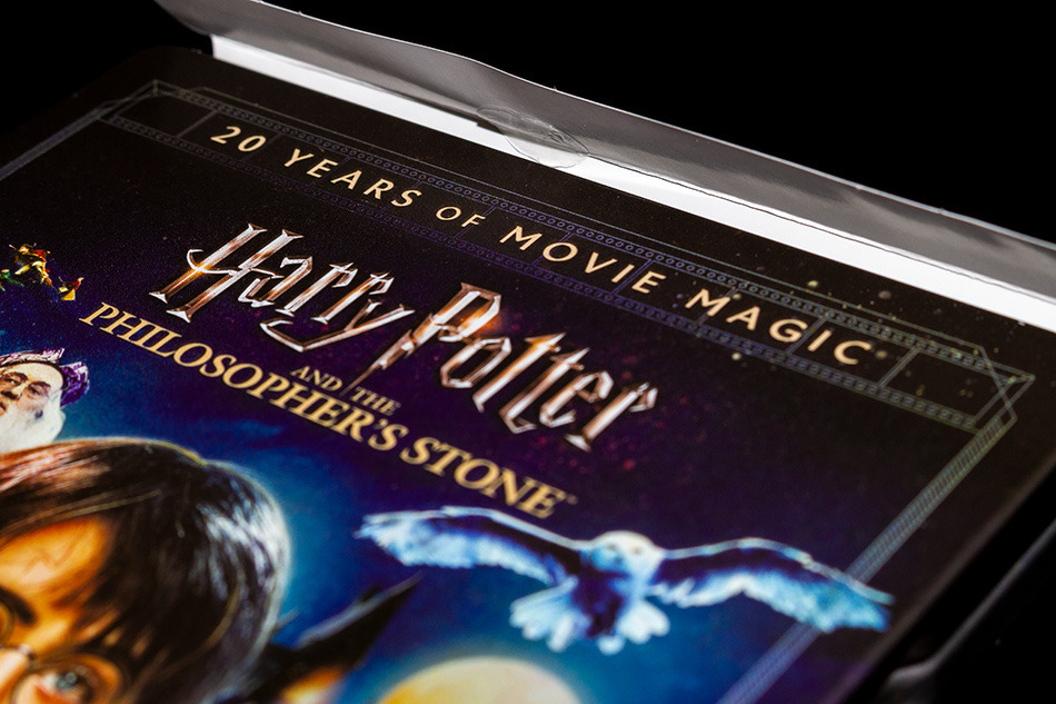 Fotografías del Steelbook con Magical Movie Mode de Harry Potter y la Piedra Filosofal en UHD 4K y Blu-ray 6