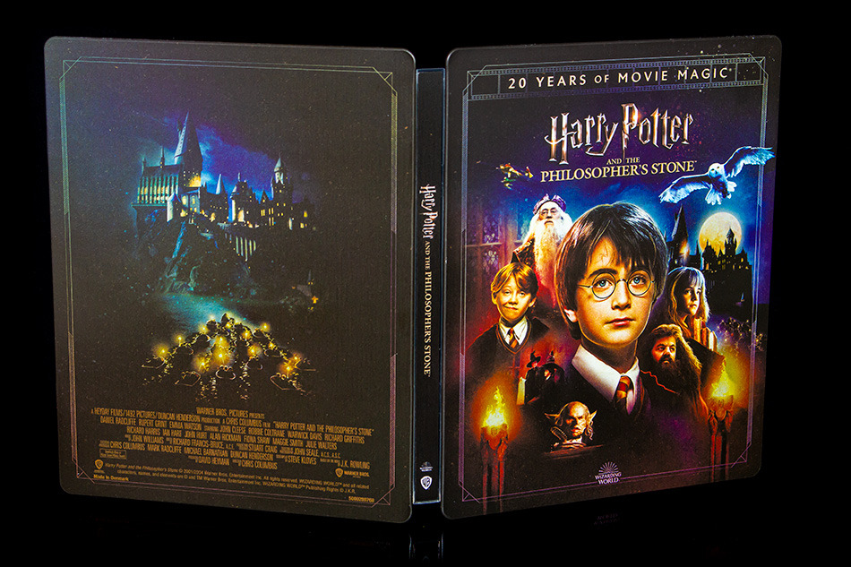 Fotografías del Steelbook con Magical Movie Mode de Harry Potter y la Piedra Filosofal en UHD 4K y Blu-ray 12