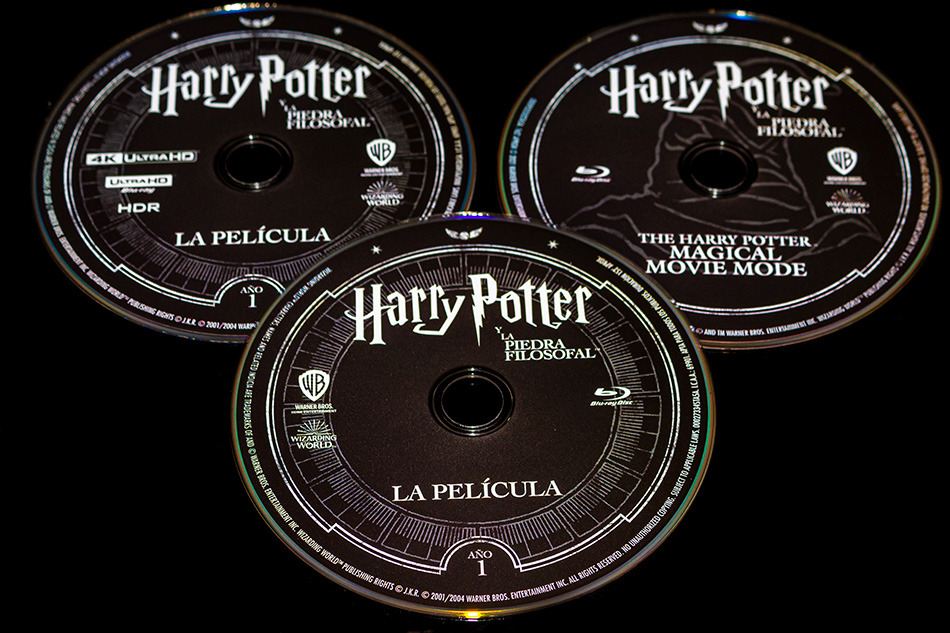 Fotografías del Steelbook con Magical Movie Mode de Harry Potter y la Piedra Filosofal en UHD 4K y Blu-ray 14