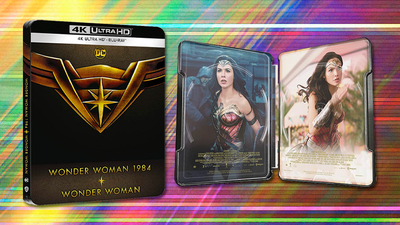 Steelbook con las películas Wonder Woman y Wonder Woman 1984 en UHD 4K y Blu-ray