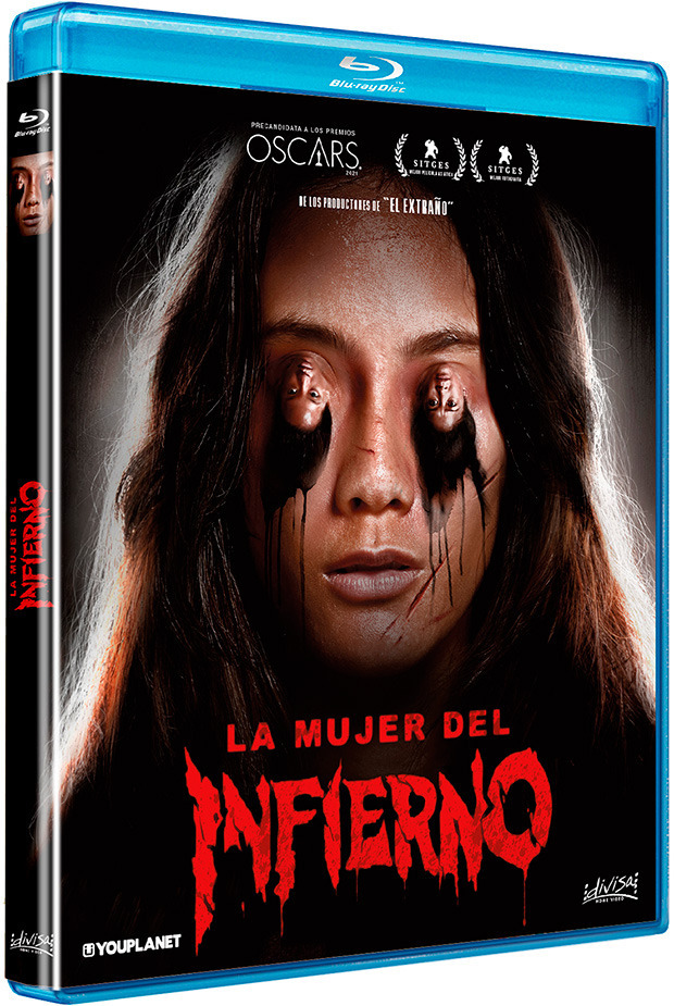 Diseño de la carátula de La Mujer del Infierno en Blu-ray 1