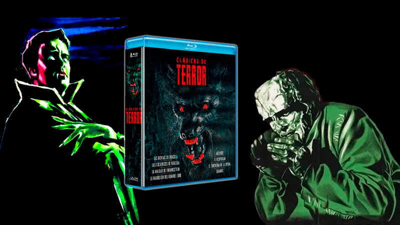 Un pack con ocho Clásicos de Terror de los años 30 a los 80