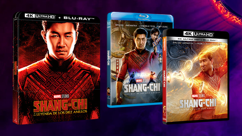 Shang-Chi y la Leyenda de los Diez Anillos en Blu-ray, UHD 4K y Steelbook
