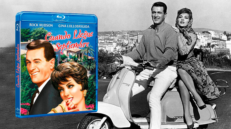 Cuando llegue Septiembre -con Rock Hudson y Gina Lollobrigida- en Blu-ray