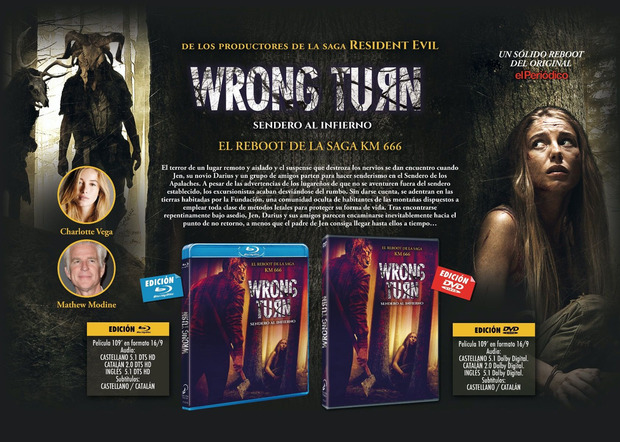 Lanzamiento de Wrong Turn: Sendero al Infierno en Blu-ray