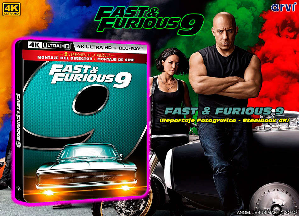 Fotografías del Steelbook de Fast & Furious 9 en UHD 4K y Blu-ray 2