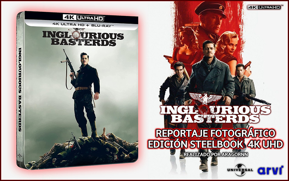 Fotografías del Steelbook de Malditos Bastardos en UHD 4K y Blu-ray 1