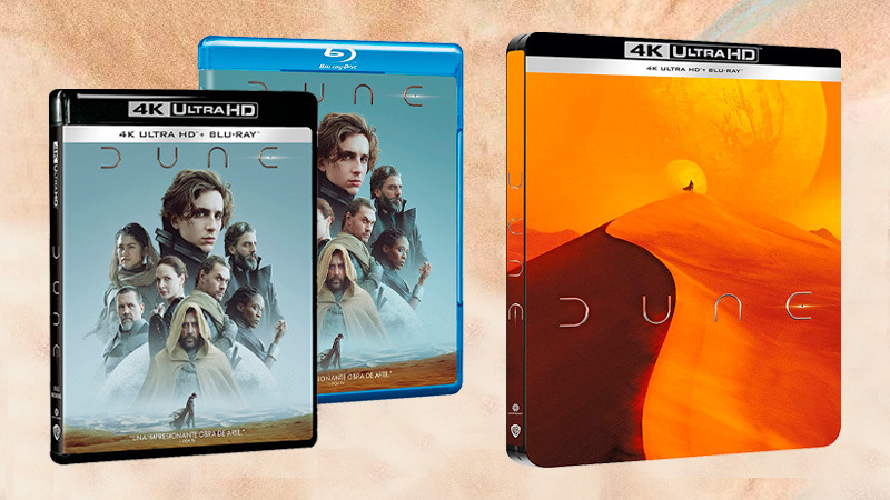 Información completa de Dune de Denis Villeneuve en Steelbook, UHD 4K y Blu-ray