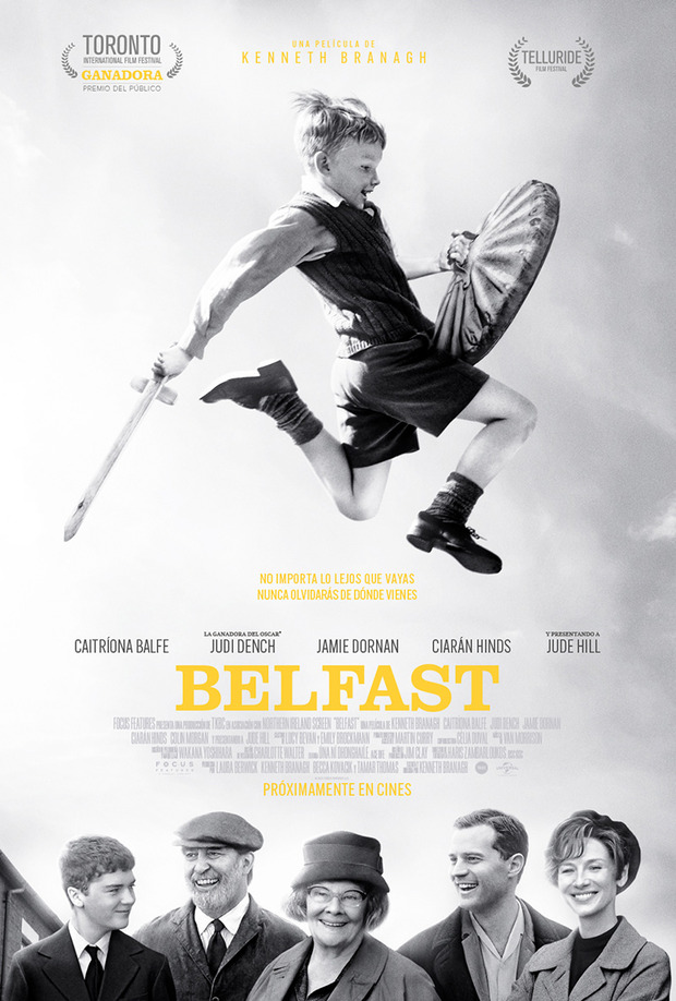 Tráiler de Belfast, escrita y dirigida por Kenneth Branagh