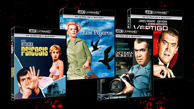 Ediciones sencillas de cuatro clásicos de Alfred Hitchcock en UHD 4K