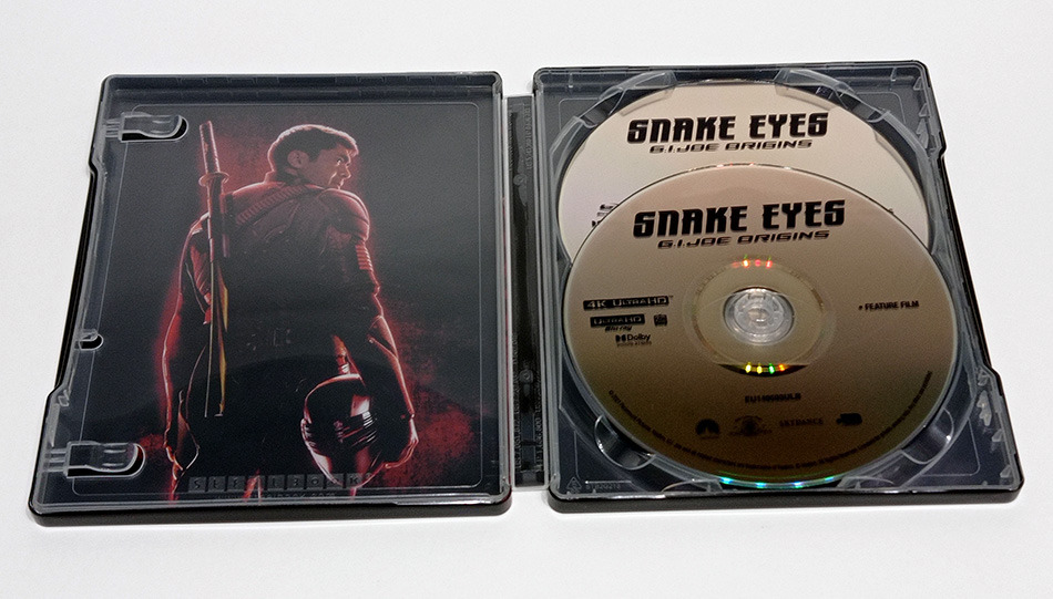 Fotografías del Steelbook de Snake Eyes: El Origen en UHD 4K y Blu-ray 8