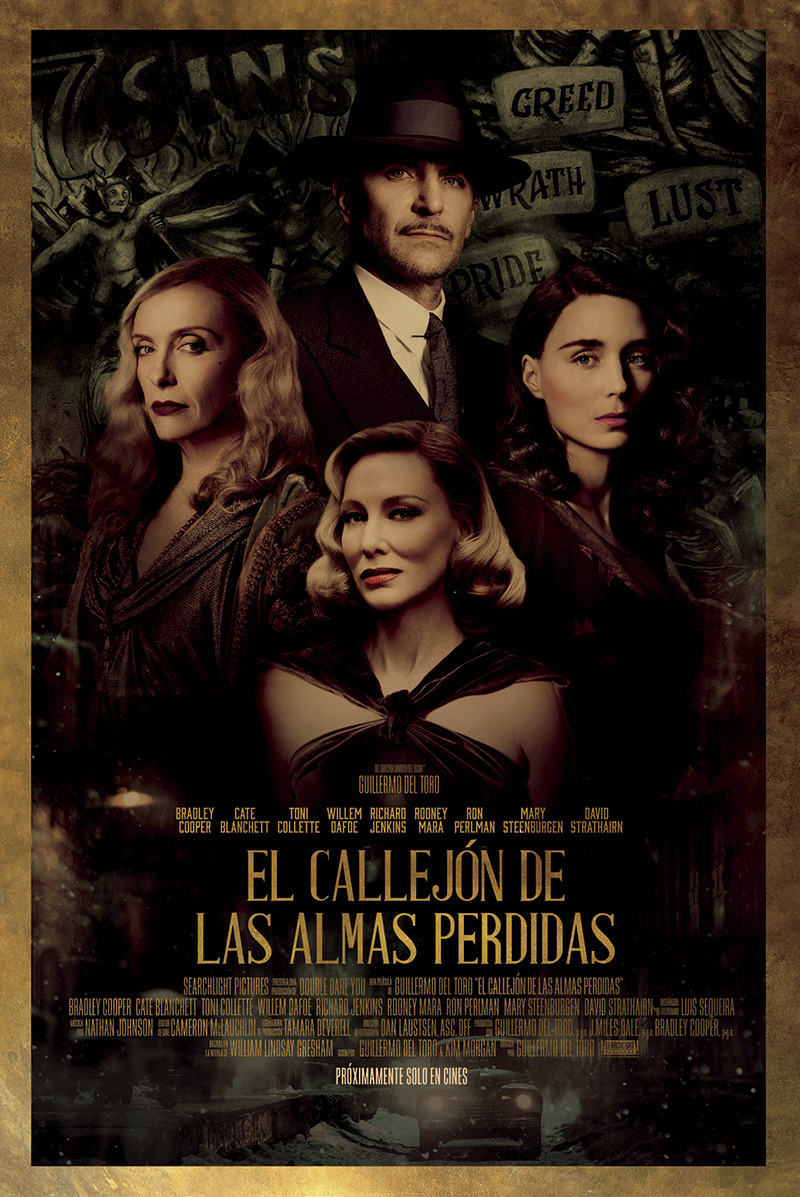 Tráiler oficial de El Callejón de las Almas Perdidas, dirigida por Guillermo Del Toro
