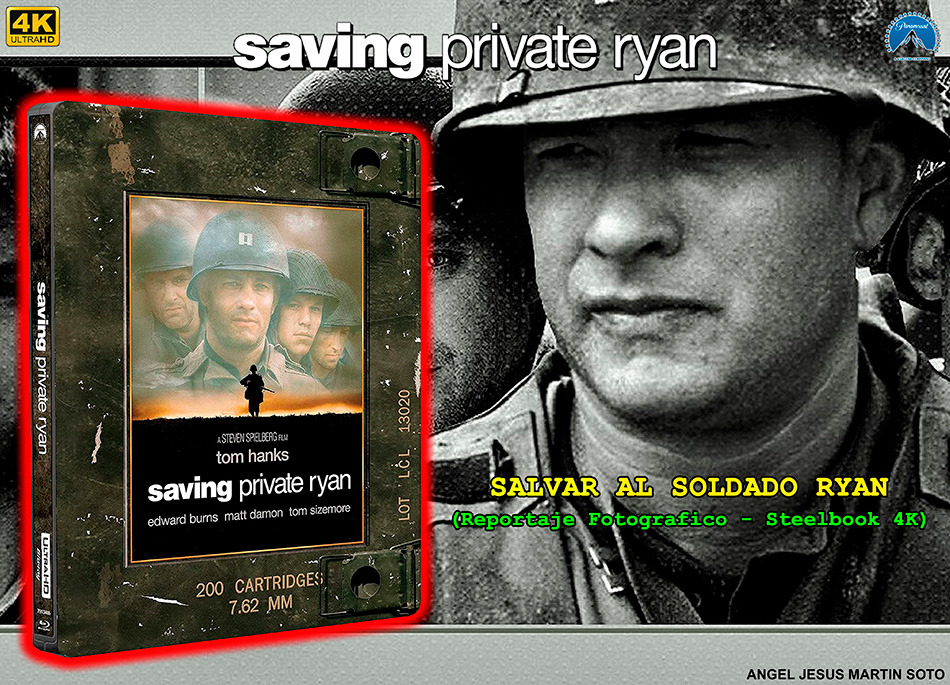 Fotografías del Steelbook de Salvar al Soldado Ryan en UHD 4K y Blu-ray 1