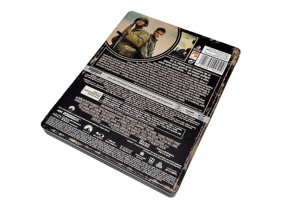 Fotografías del Steelbook de Salvar al Soldado Ryan en UHD 4K y Blu-ray 5