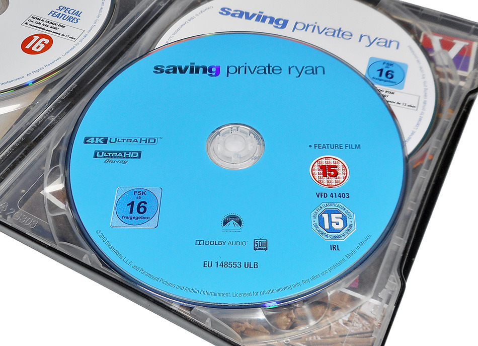 Fotografías del Steelbook de Salvar al Soldado Ryan en UHD 4K y Blu-ray 12