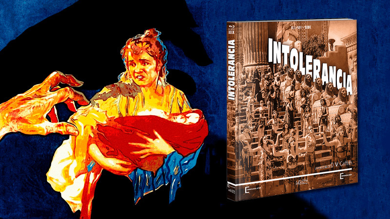 Edición libro del clásico Intolerancia -de D.W. Griffth- en Blu-ray