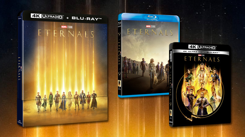 Eternals de Marvel en Steelbook UHD 4K, combo 4K y Blu-ray