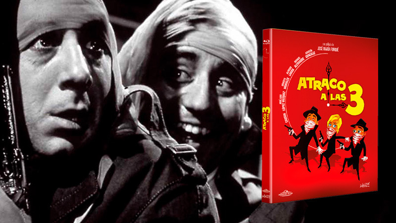 Primera edición en Blu-ray del clásico español Atraco a las tres